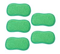 COLLBATH 5pcs Heavy Duty Kitchen Dish Sponge Double-Sided Wok Scrub Sponges with Surface Thickened for Efficient Cleaning of Pots Pans Bowls and Household Surfaces