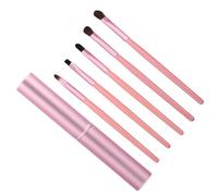 COLLBATH 5pcs Portable Eye Makeup Brush Set Professional Eyeshadow Brushes with Premium Bristles for Beginners and Artists No Shedding Multiple Shapes for Versatile Eye Looks Random Color