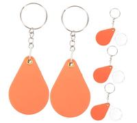 COLLBATH 5pcs Portable Folding Magnifying Glass Keychain for Jewelry Reading and Precision Work Compact Handheld Magnifier Design for Travel and Everyday Use