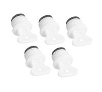 COLLBATH 5pcs Rubber Hot Water Bag Stoppers 18mm Leakproof Replacement Plugs with Washer Water Bottle Lid Caps for Hot Bottles Suitable for Home and Travel Use