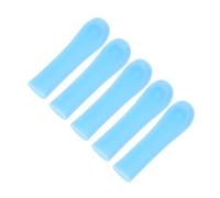 COLLBATH 5pcs Silicone Ear Spoon Replacement Tips Soft Ear Wax Removal Tool for Adults and Teens Safe Gentle Cleaning Blue
