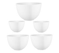 COLLBATH 5Pcs Silicone Mixing Bowls Set for DIY Face Masks and Kitchen Use Odorless Soft Flexible Non-slip Bowls with Break-resistant Design Multifunctional Facial Spa for Home and Salon