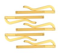 COLLBATH 5pcs Slim Metal Money Clip Men Alloy Vintage Spring Wallet Insert No-Tool Installation Securely Holds Cards and Cash for Daily Use