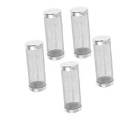 COLLBATH 5pcs Stainless Steel Aquarium Mesh Filter Covers with Diameter Prefilter Screens for Fry and Small Fish Stable Intake Guard for Efficient Debris Filtration and Flexible Aquarium