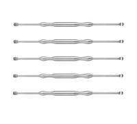 COLLBATH 5pcs Stainless Steel Ear Spoons Easy-to-use Earwax Removal Tools for Trained Professionals Sturdy and Precise Ear Cleaning Scoops