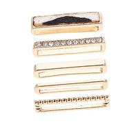 COLLBATH 5pcs Strap Ring Charms for Watch Bands Decorative Watch Band Rings Unique Accessories for Men Women