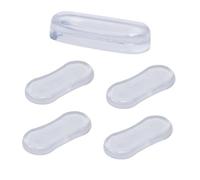 COLLBATH 5PCS Transparent Toilet Lid Pads Soft Silicone PU Self-Adhesive Non-Slip Bumpers Cushion Protectors for Quiet Closing and Scratch Prevention