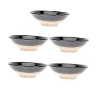 COLLBATH 5pcs Vintage Cotta Bowls Practical Food Bowls for Hot Pot Dipping Soup Steamed Dishes Antique Style for Home Restaurant Chinese Cuisine