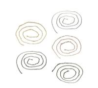 COLLBATH 5pcs Vintage Fashion Necklace Pocket Watch Chain Set Ancient Bronze Rose Gold Gun Black Gold Silver Adjustable Length DIY Accessories for Men and Women