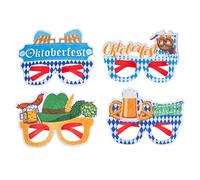 COLLBATH 5sets Oktoberfest Decorative Glasses of Fun Party Props for Celebrations Safe Lightweight Eyewear for Adults for Festivals Gatherings 4pairs*5