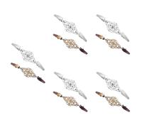 COLLBATH 5sets Vintage Shawl Clips for Women Dress Collar Clips Elegant Cardigan Accessories Durable Retro Brooches for Formal and Casual Wear Silver Antique Bronze 2pcs*5