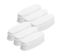 COLLBATH 6 Pcs Nail Dip Powder Recycling Tray for French Manicure Waste Powder Box with Precise Portable Containers for Nail Art Essential Tool