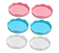 COLLBATH 6 Pcs Silicone Cup Lids Replacement Heat-resistant Reusable Tea Coffee Mug Covers with Airtight Seal Cute Anti-scald Drink Protectors for Stainless Steel Ceramic Cups Indoor