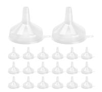 COLLBATH 60pcs Clear Plastic Mini Funnels for Kitchen and Lab Use Versatile Oil Filler and Perfume Funnels Wide Mouth Canning and Powder Transfer Transparent for Precise Liquid and Spice