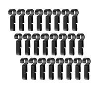 COLLBATH 60pcs Hard Hat Headlamp Clips Helmet Light Clips Plastic Hooks Sturdy Anti-slip Design Resistant to Damage for Night Running and Outdoor Activities