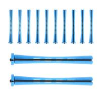 COLLBATH 60pcs Plastic Hair Curling Rods Set with Elastic Bands, Heatless Perm Rollers for Natural Long Or Short Hair Styling, Cold Wave Curlers Suitable for Women and Travel