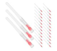 COLLBATH 60pcs Silicone Lip Brush Lipstick Applicator for Gloss Balm Reusable Makeup Brushes Lid Portable Beauty Tool for Travel Parties Women