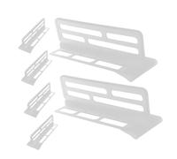 COLLBATH 6pcs Adjustable Refrigerator Divider Convenient Clip Organizer for Efficient Space Management Plastic Dividers for Fridge Shelves for Kitchen and Daily Organization
