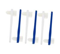 COLLBATH 6Pcs Adult Denture Toothbrush Ergonomic Handle Soft Bristles Multi-Functional Oral Care Brush for Portable Thorough Cleaning and Gum Protection