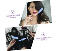 COLLBATH 6pcs Blue Hair Rollers Lightweight Hair Styling Tool for Volumizing Root Clips Easy Curling for Bangs
