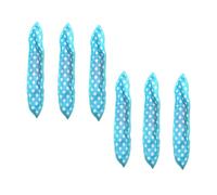 COLLBATH 6Pcs Blue Sponge Hair Roller Straps Heatless Curlers for All Hair Types Lightweight DIY Styling Tool for Waves Retro and Air Bangs at Home