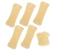 COLLBATH 6pcs Coral Fleece Hair Curlers for Sleep No Flexible Hair Rollers Gentle Temporary Styling Tools