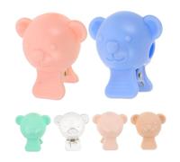 COLLBATH 6pcs Cute Cartoon Toothbrush Head Covers Dustproof Protector Caps with Portable Clip for Travel Home Bathroom Lightweight and Easy to Clean Suitable for Adults