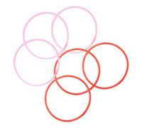 COLLBATH 6pcs Floating Plant Isolation Rings for Aquariums Duckweed Circles for Fish Tank Landscaping and Plant Protection Mixed Colors