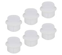 COLLBATH 6pcs Food-Grade Silicone Water Bottle Plug Non-Spill Airtight Seal Stopper Caps for Insulated Flask Heat-Resistant Leakproof Replacement Lid for Hot and Cold Drinks Safe Flexible