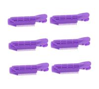 COLLBATH 6pcs Hair Curling Clips Volumizing Root Lift Self Grip Bang Curlers Heatless Styling Accessories for Women Easy Use Portable Hair Rollers