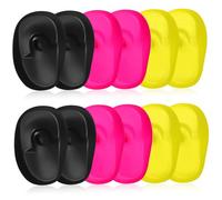 COLLBATH 6pcs Hair Dyeing Ear Covers Ear Protectors for Salon Use Lightweight Comfortable Prevents Dye and Water From Entering Multi Color Yellow