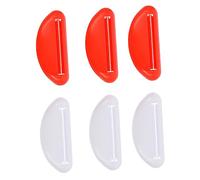 COLLBATH 6pcs Handheld Toothpaste Squeezer Gadget Precision Tube Extruder for Creams Cosmetics Random Color Eliminate Waste Mess Your Bathroom Routine Random Color