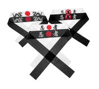 COLLBATH 6pcs Japanese Ninja Headbands for Student Friendly Bushido Hachimaki Bandana with for Birthday Parties Childrens Day Themed Celebrations