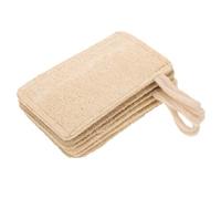 COLLBATH 6pcs Loofah Sponge Dish Washing Sponges Natural Beige Kitchen Towels with Good Absorption Ability Supple Comfortable for Kitchen Cleaning