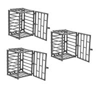 COLLBATH 6pcs Miniature Animal Cage Model Pet Enclosure for Pets Storage Cage for Hamsters Guinea Pigs and Mini House Decor