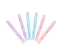 COLLBATH 6Pcs Nail Polish Cleaning Pen Set for Manicure Nail Art Detail Cleaning with Light Blue Light Purple and Polish Correction