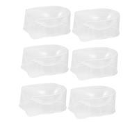 COLLBATH 6pcs Portable Nail Dip Powder Tray Manicure Nail Art Tool for Even Coverage and Glitter Application Space Saving Storage Box Holidays and Special Occasions
