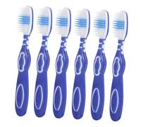 COLLBATH 6Pcs Prison Toothbrushes with Large Brush Heads Ergonomic Soft Grip Wear-Resistant Oral Clean Tools for Inmates Portable and Gentle Teeth and Gums