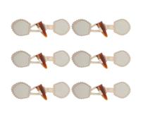 COLLBATH 6pcs Resin Horn Toggle Button Closures for Coats Adjustable Leather Cord Sew Clasps Warm Fasteners for Jackets Sweaters DIY Clothing Accessories Autumn Winter Use