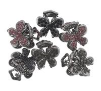 COLLBATH 6pcs Rhinestone Butterfly Hair Claw Clips Mini Metal Grasping Clips for Bridesmaids and Updo Hairstyles, Sparkly Hair Accessories Suitable for Weddings and Daily Wear