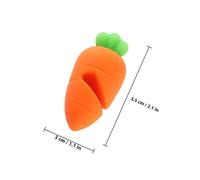 COLLBATH 6pcs Silicone Boil Over Spill Stoppers Lid Lifters Heat-Resistant Carrot Shape Kitchen Pot Lid Boil Stoppers for Spill Prevention and Overflow Control
