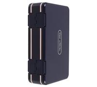 COLLBATH 7-Day Large Capacity Portable Pill Organizer Box with Double Layers, Blue Sealed Medicine Storage Case for Morning, Noon, and Night Tablets, Weekly Travel Medication Organizer