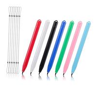COLLBATH 7 Pcs Writing Tablet Pen Stylus Pen for Lcd Board and Touch Screens Smooth Writing Plastic Doodling Travel Set with Stylus Tether Boys and Girls
