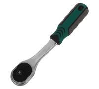 COLLBATH 72-Tooth Ratchet Socket Wrench 10mm Quick Release Vanadium Steel Spanner Green Handle for Auto Maintenance and Car Repairs Handheld Reversible Drive Wrench