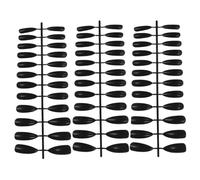 COLLBATH 72Pcs Long Full Cover False Nails for Women Almond Shape Solid Color Salon Fake Nail Tips 3 Sets Total SM17