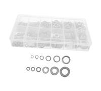 COLLBATH 790pcs Stainless Steel Flat Washer Assortment Kit Metal Gasket Spacers for Plumbing Furniture Carriage Bolts Comprehensive Corrosion-resistant Spring Washer Set