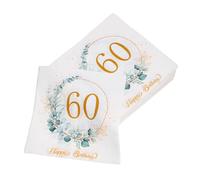 COLLBATH 80pcs Eucalyptus Leaf Party Napkins Disposable Greenery Paper Beverage Napkins for Birthday Dinner Outdoor Picnic Spring Summer Events