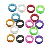 COLLBATH 80pcs Large Silicone Hair Cutting Scissor Rings Ergonomic Soft Finger Grips Inserts for Dog Grooming and Professional Hair Shears Comfortable Non Slip Thumb Protectors