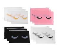 COLLBATH 80pcs Lash Bags Zipper Makeup Storage Bags Set 15x10cm EVA Portable Cosmetic Organizer for Travel and Eyelash Aftercare Includes Pink Black Gold White for Home and Clients