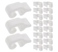 COLLBATH 80pcs White Plastic Cage Door Latch Clips Universal Wire Mesh Panel Clamps for Storage Cabinets, Wardrobe Connectors, Pet Crate and Bird Cage Door Locks